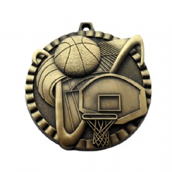 3D Basketball Medal